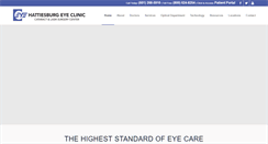 Desktop Screenshot of hattiesburgeyeclinic.com